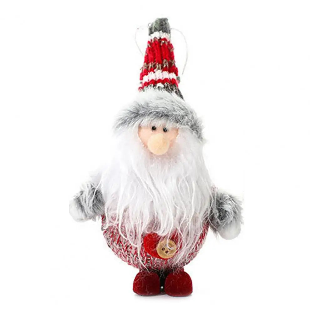 Christmas Plush Dolls New Year Hanging Ornament Reindeer Snowman Santa Claus Standing Doll Navidad Christmas Tree Decoration2024