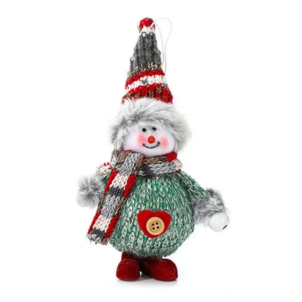 Christmas Plush Dolls New Year Hanging Ornament Reindeer Snowman Santa Claus Standing Doll Navidad Christmas Tree Decoration2024
