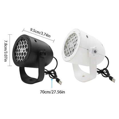 Household Christmas Projection Light Blizzard Snowflake Rotating Decoration Atmosphere Holiday Laser Light Outdoor Led16 Pattern