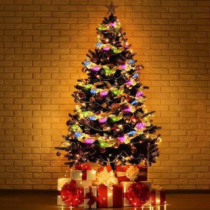 1/2/5/10M LED Ribbon Fairy Lights 2025 New Year Christmas Tree Hanging Ornaments Garden Wedding Party Bedroom Decoration Garland