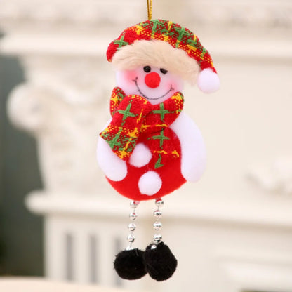 Christmas Hanging Ornaments Gift Santa Claus Snowman Reindeer Bear Xmas Tree Pendant Doll Happy New Year Home Hang Decoration